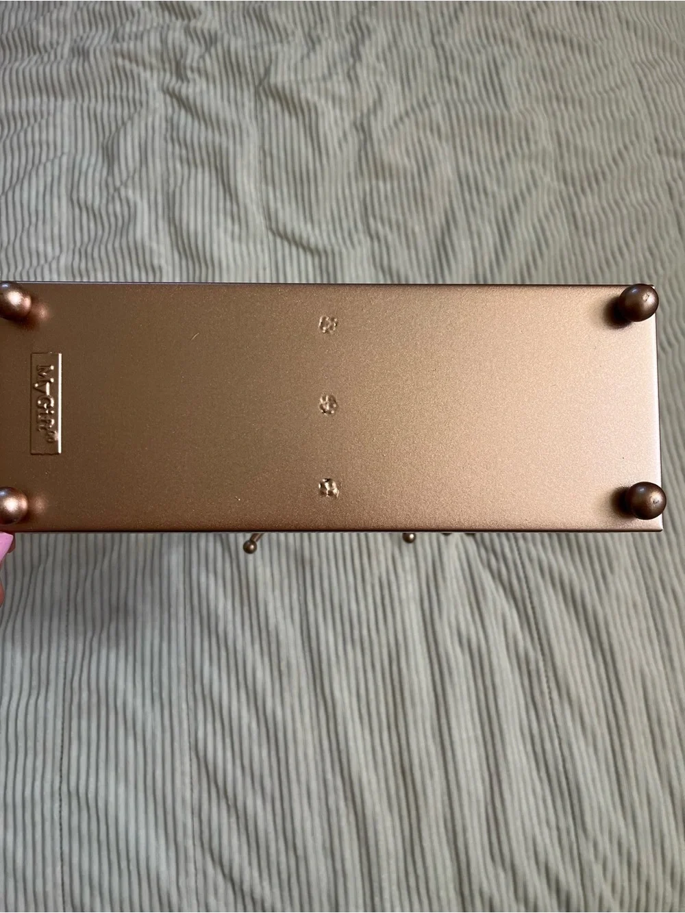 Metal Jewelry Tree Stand in Rose Gold